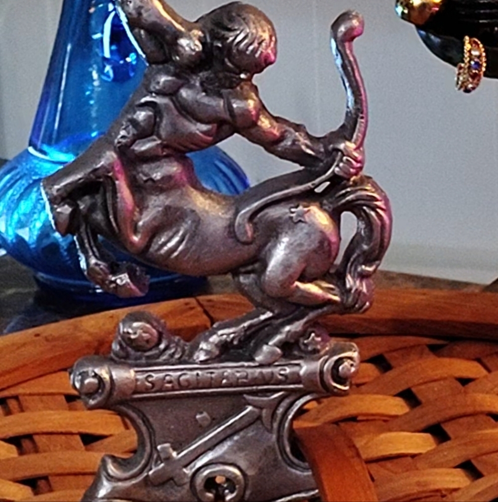 Silver Sagittarius Centaur Figurine